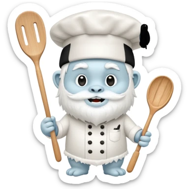 yeti the chef sticker
