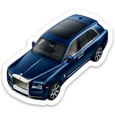 Dark blue rolls Royce cullenan  sticker