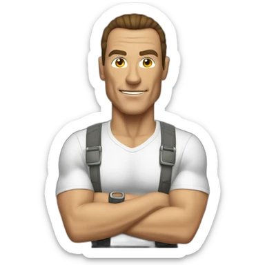 jean Claude van damme sticker