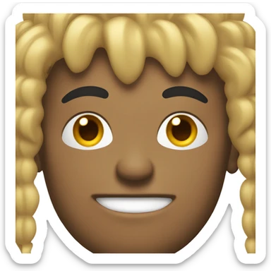 Guy with dirty blonde Mohawk  sticker