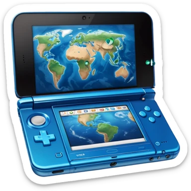 nintendo 3ds earth sticker