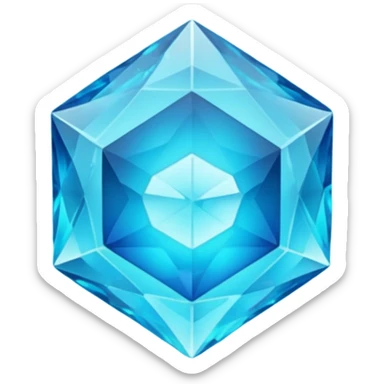 Isolated, vivid, hyperrealism, Apatite sticker