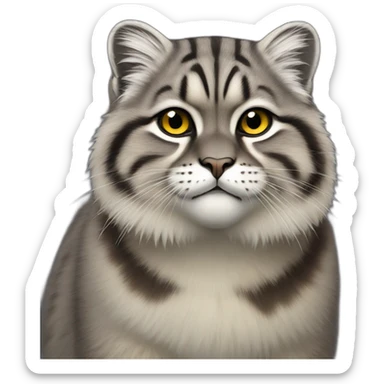 pallas's cat sticker
