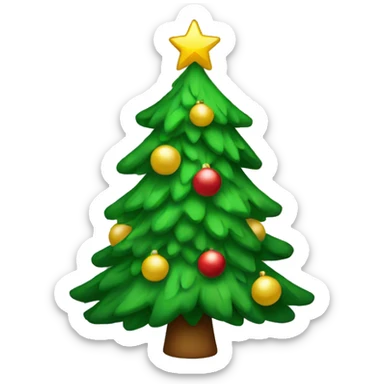 Christmas tree sticker