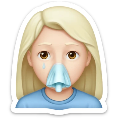 Caught a cold sticker