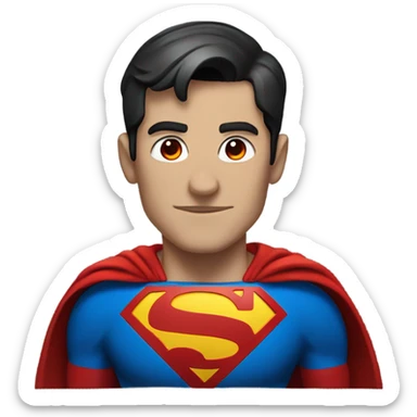 Superman with red eyes sticker