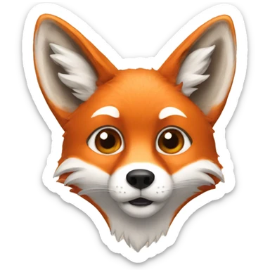 Fox ears sticker