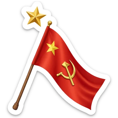 Soviet union flag sticker