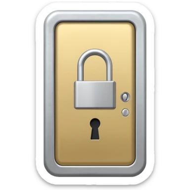 Keycard lock on aDoor sticker