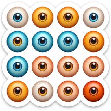 covered in eyeballs\ sticker