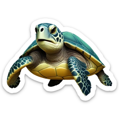 sea turtle sticker