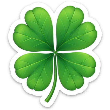 Trebol de 5 hojas emoji sticker