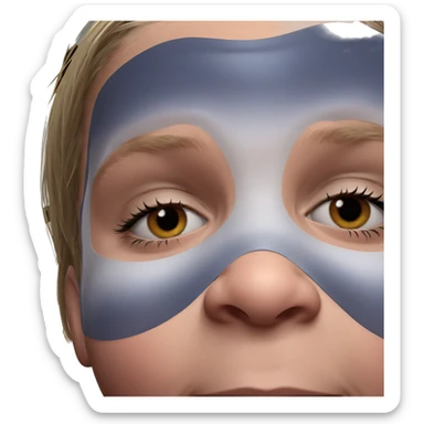 realistic solo portrait gaze sticker