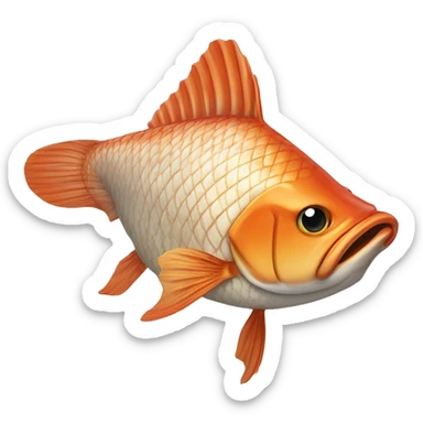 Redfish tail finning out of water  sticker