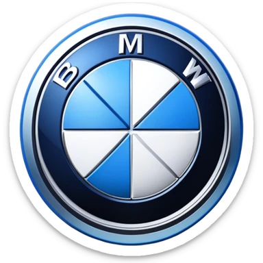 BMW emoji logo sticker