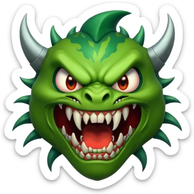 Scary monste sticker
