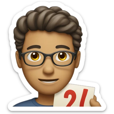 a person holding a sign with the words "la photo" written on it sticker