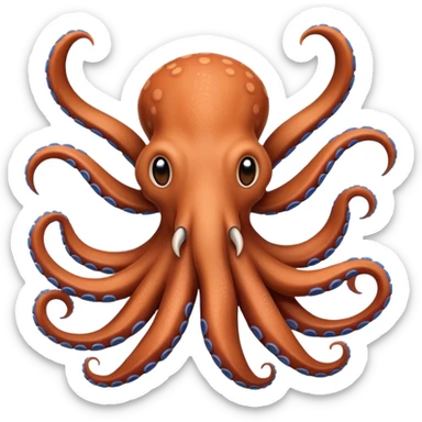 In Aardvark with Octopus arms sticker