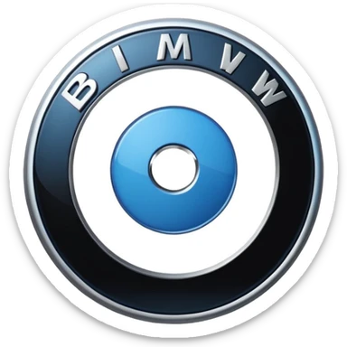 Logo de bmw mejor hecho sticker