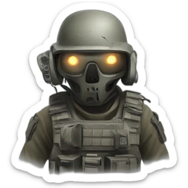 Ghost-call-of-duty sticker