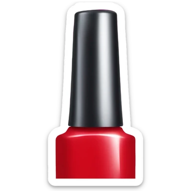 Nail polish red sticker