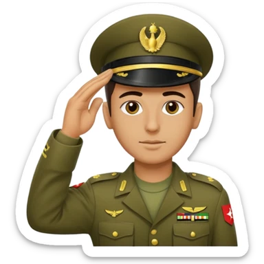 iraqi soldier salute sticker