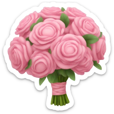 pink bouquet  sticker