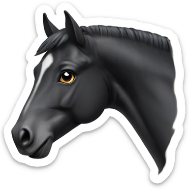 blaxk horse sticker