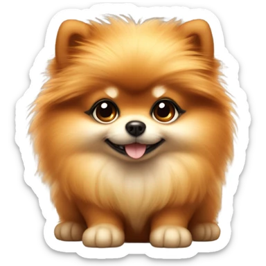 Cute baby Pomeranian  sticker