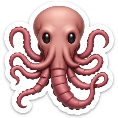 Rotting intestines smile lovecraftian horror sticker