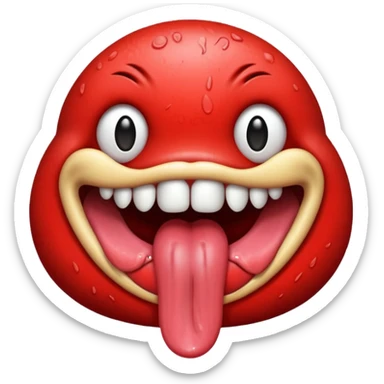 red tongue sticker