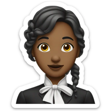 pianist girl sticker