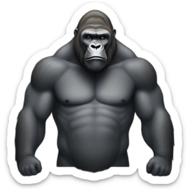Slim silverback sticker
