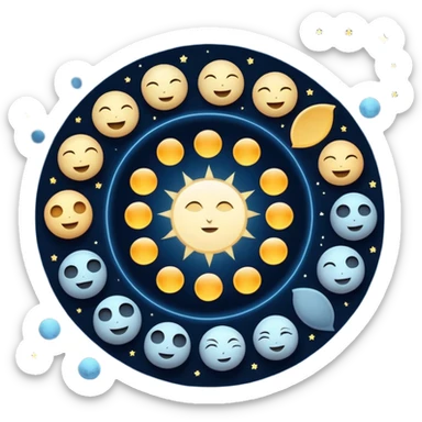 Moon Phases sticker