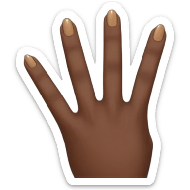 Paint on dark skin colour finger nail messed up sticker