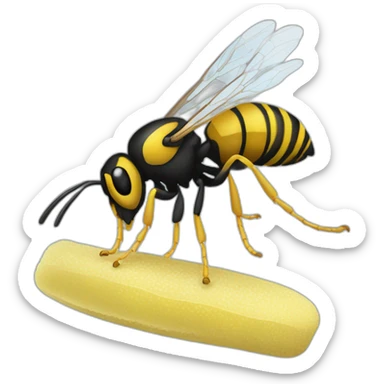 wasp-sting-in-toe sticker