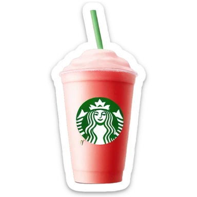 Strawberry matcha from Starbucks  sticker