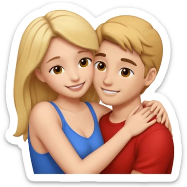 intimate moment between lovers sticker