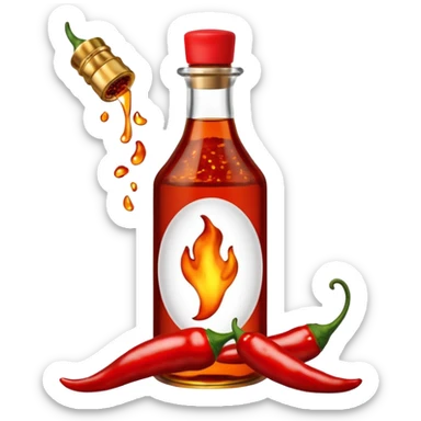 chilli oil sticker