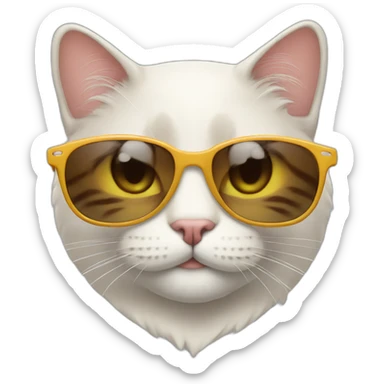 Gato con gafas de sol sticker
