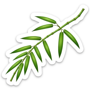 Bamboo leaf  sticker