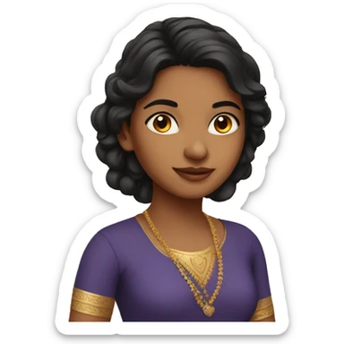 beautiful british indian girl sticker
