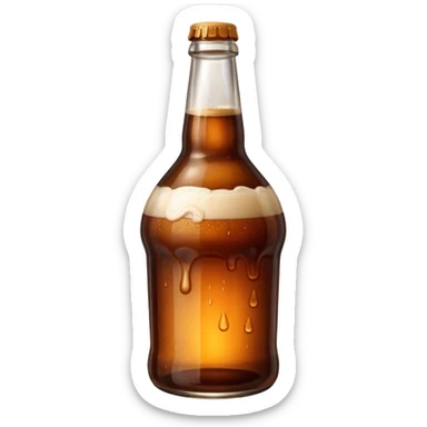 bottle of brown ale sticker