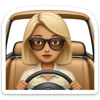 Simit araba kullanıyor sticker