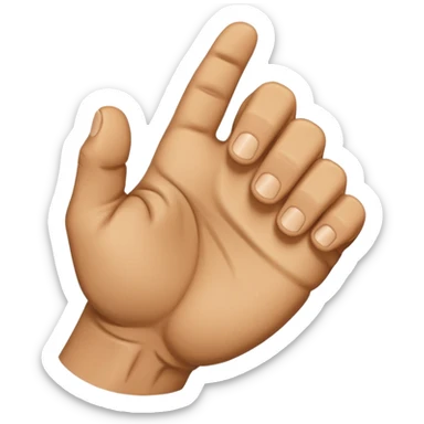 rear of veiny fist backview sticker