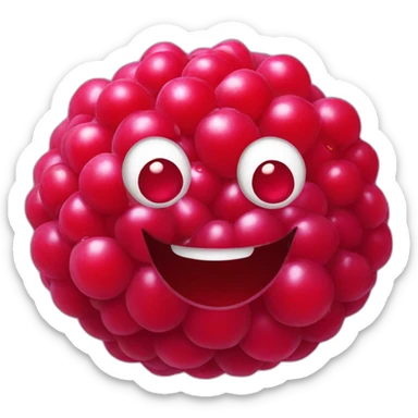 Framboise qui sourit sticker