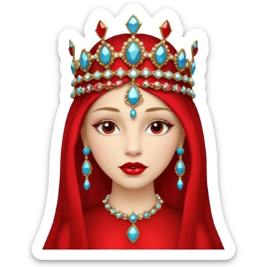  portrait of a Renaissance woman sticker