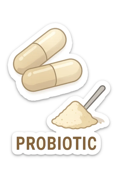 Probiotici integratori sticker