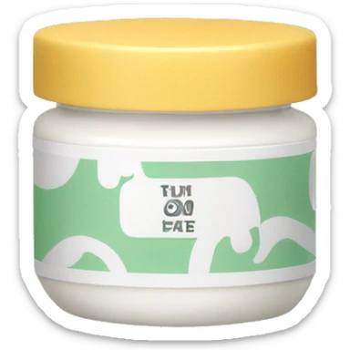 hand cream jar sticker