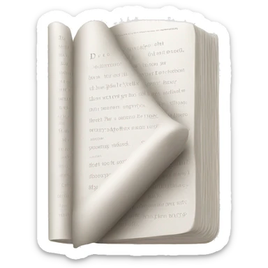 white book text Dior sticker